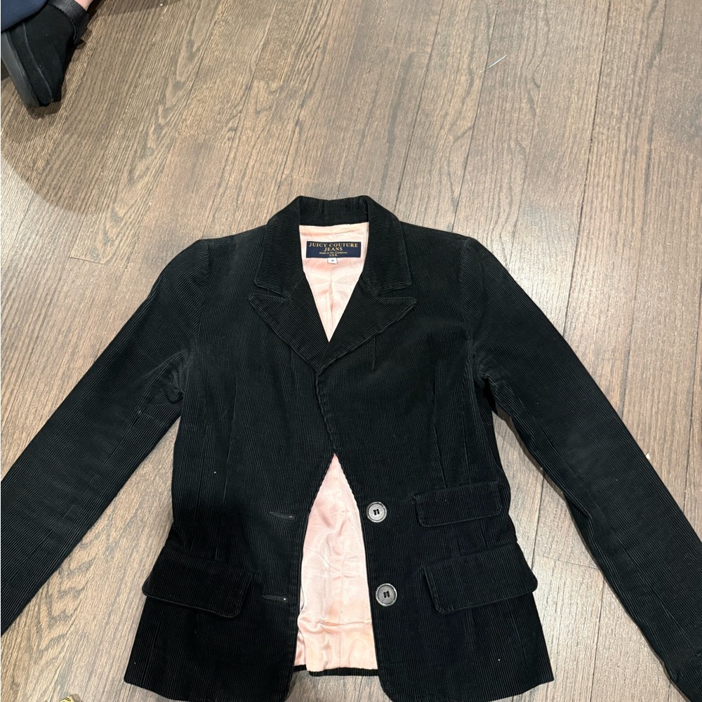 Juicy Couture Black Corduroy Blazer